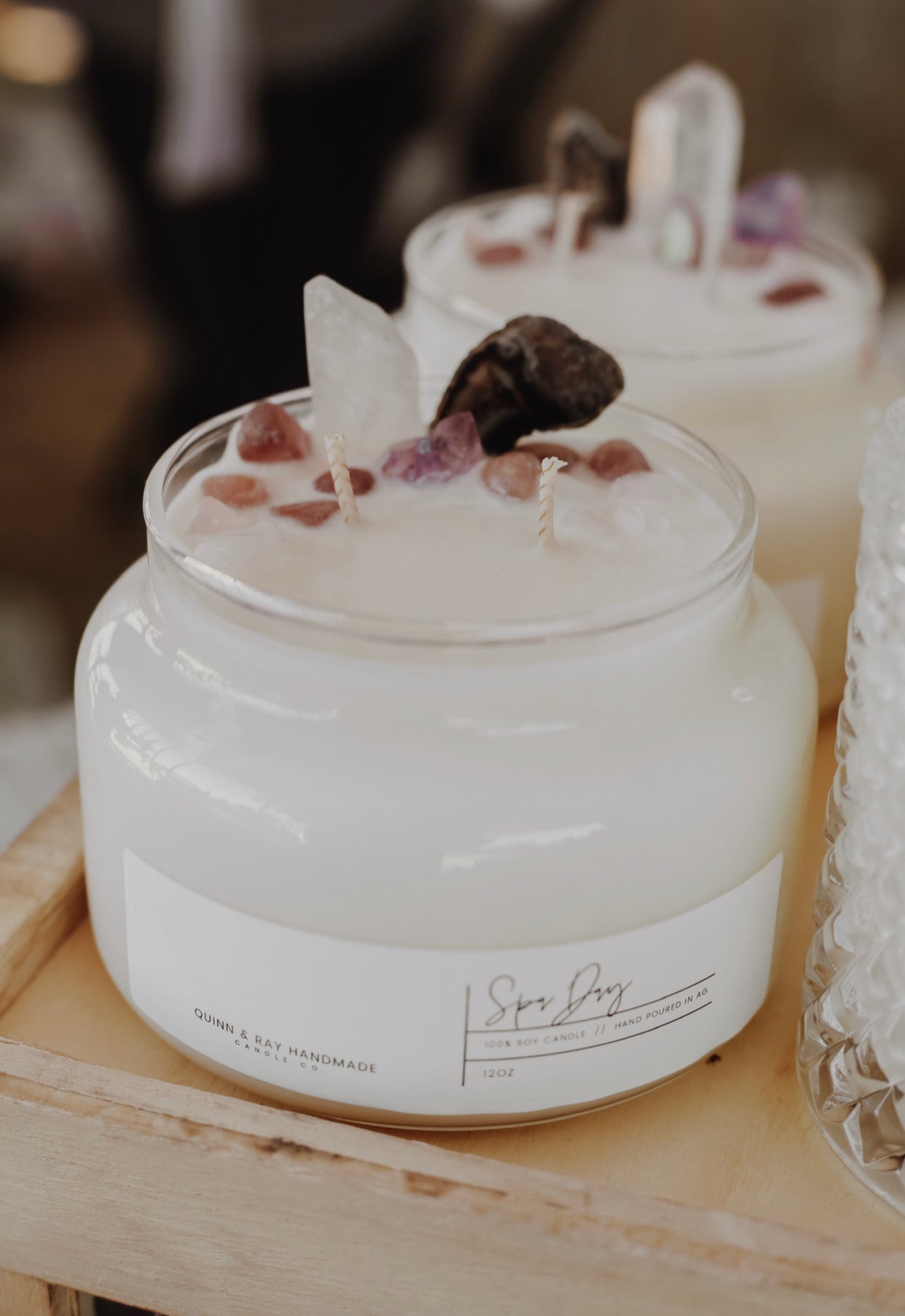Gemstone Balance Candle