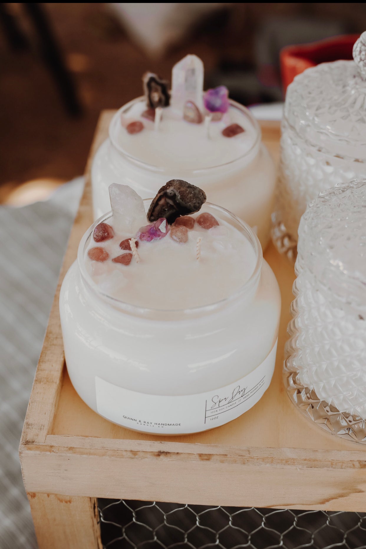 Gemstone Balance Candle