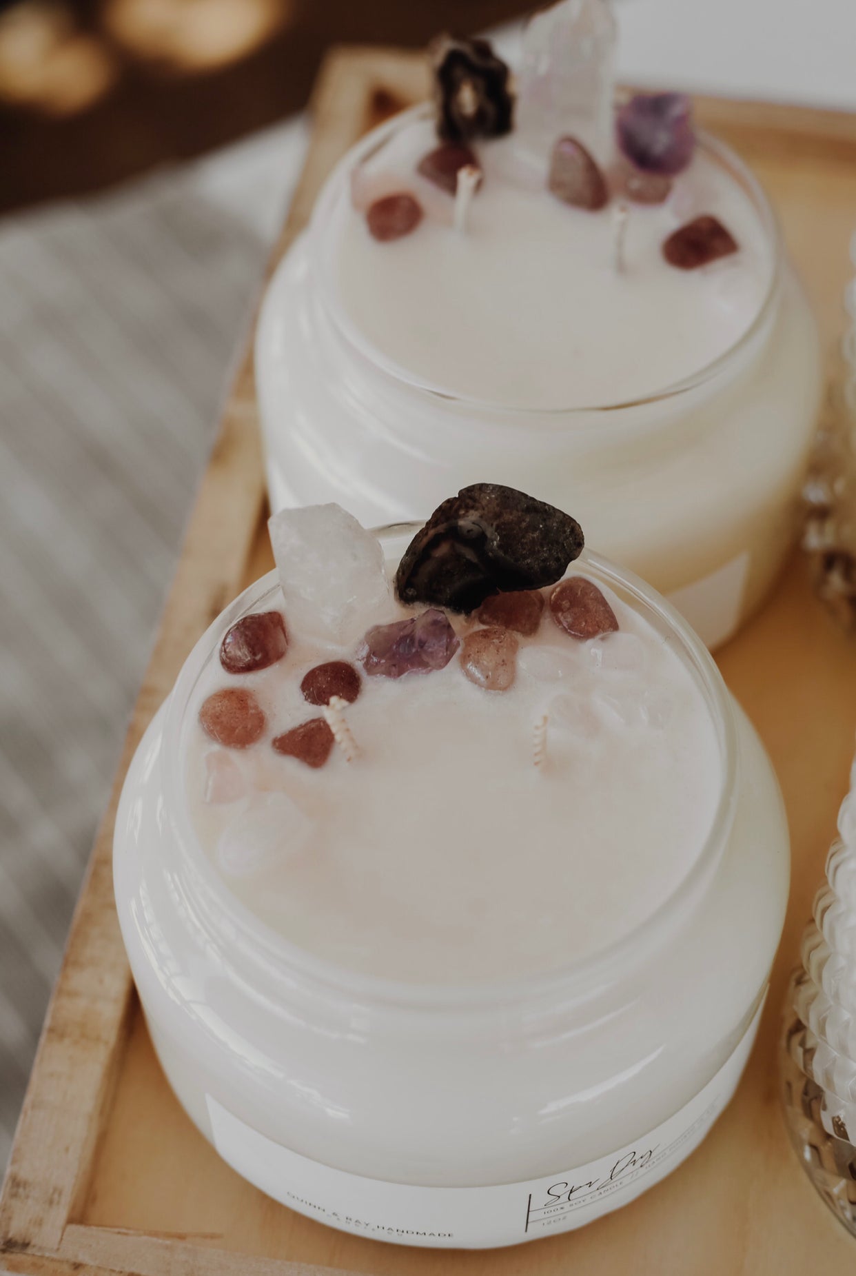 Gemstone Balance Candle