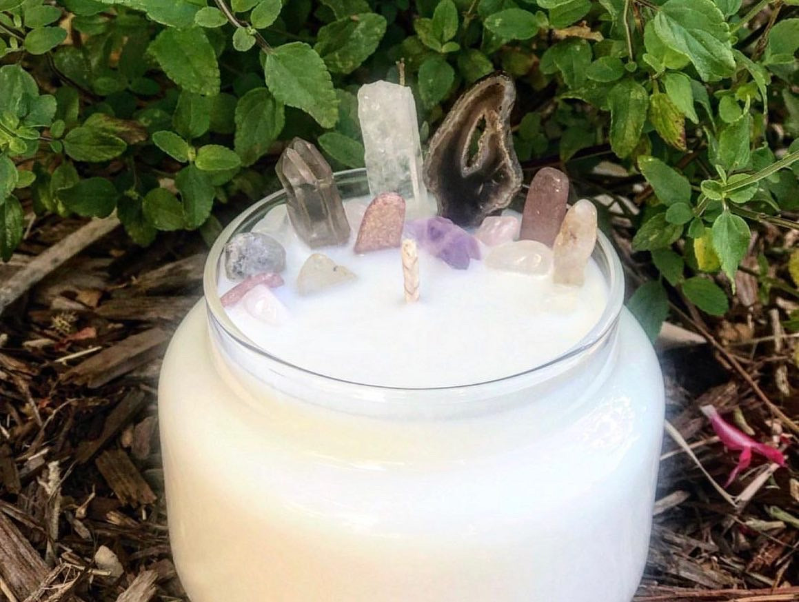 Gemstone Balance Candle